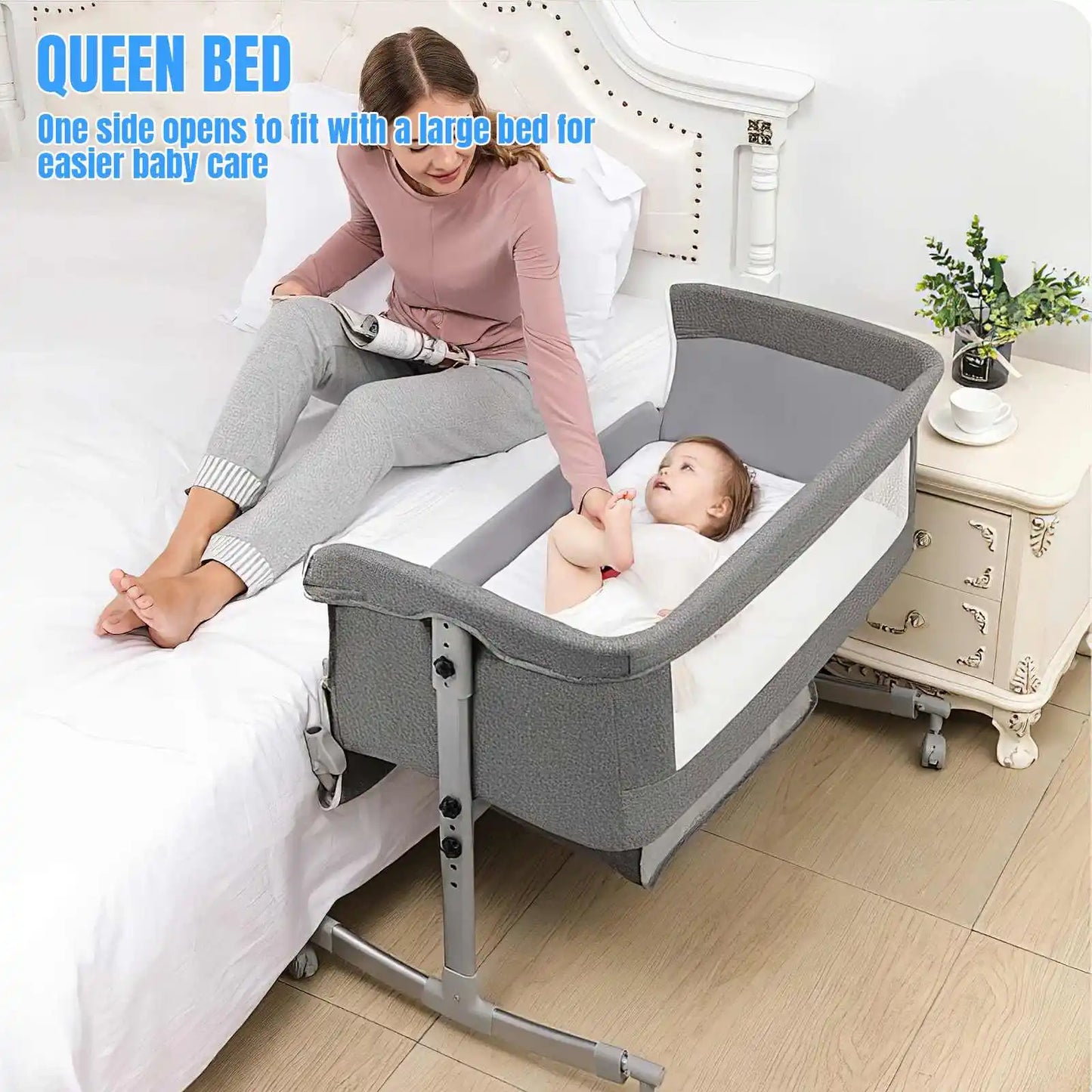 Culla Neonato 3 in 1 – Lettino, Co-Sleeping e Box Gioco