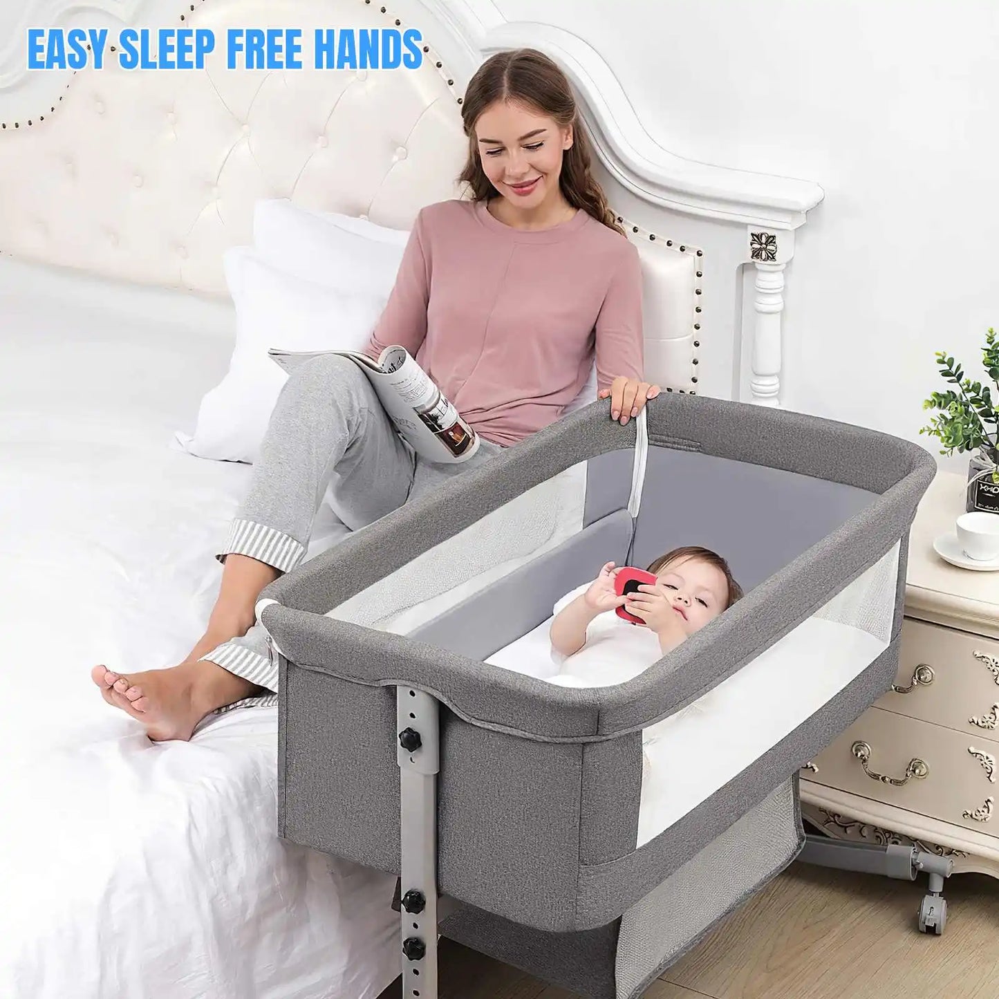 Culla Neonato 3 in 1 – Lettino, Co-Sleeping e Box Gioco