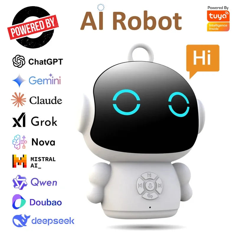 Robot intelligente AI Tuya con WiFi per bambini, giocattolo educativo precoce con riconoscimento vocale e interazione vocale per l’apprendimento educativo