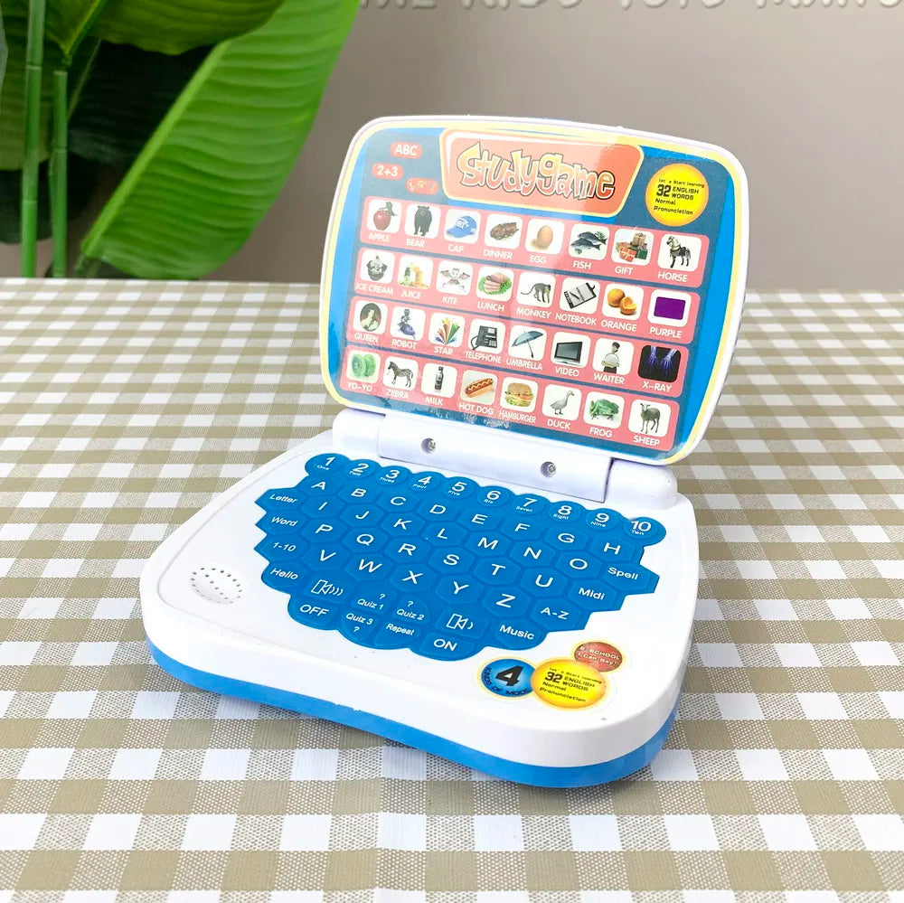 Computer portatile educativo per bambini, giocattolo elettronico prescolare per l’apprendimento delle lingue, regalo per lo sviluppo delle capacità cognitive dei più piccoli