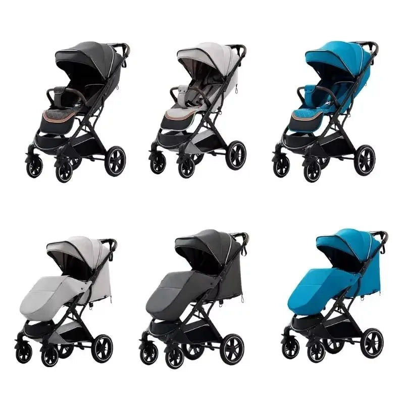 Passeggino per Bambini Altezza Elevata Portatile Ultraleggero Neonati Ammortizzante Passeggino da Viaggio Dondolo per Neonati Per Bambini da 0 a 4 Anni