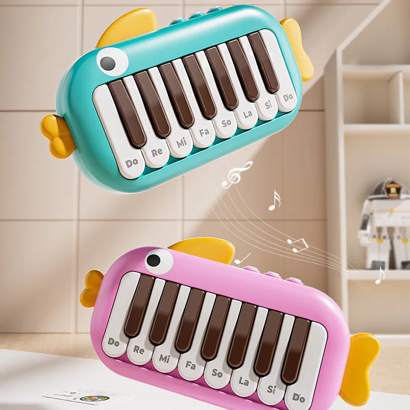 Baby Music instruments Montessori Electronic Multifunctional Music Pocket Piano Keyboard Toy Learning Educational Games for Kids