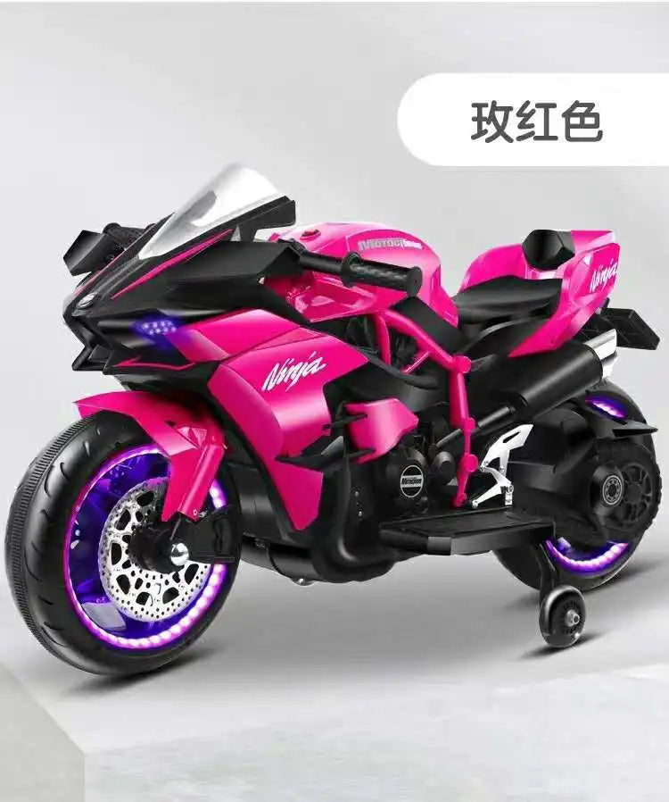 Moto elettrica per bambini dal design realistico, lunga 1,1 metri, perfetta per piccoli piloti dai 3 ai 9 anni.
Dotata di batteria ricaricabile, offre un’esperienza di guida sicura e divertente.