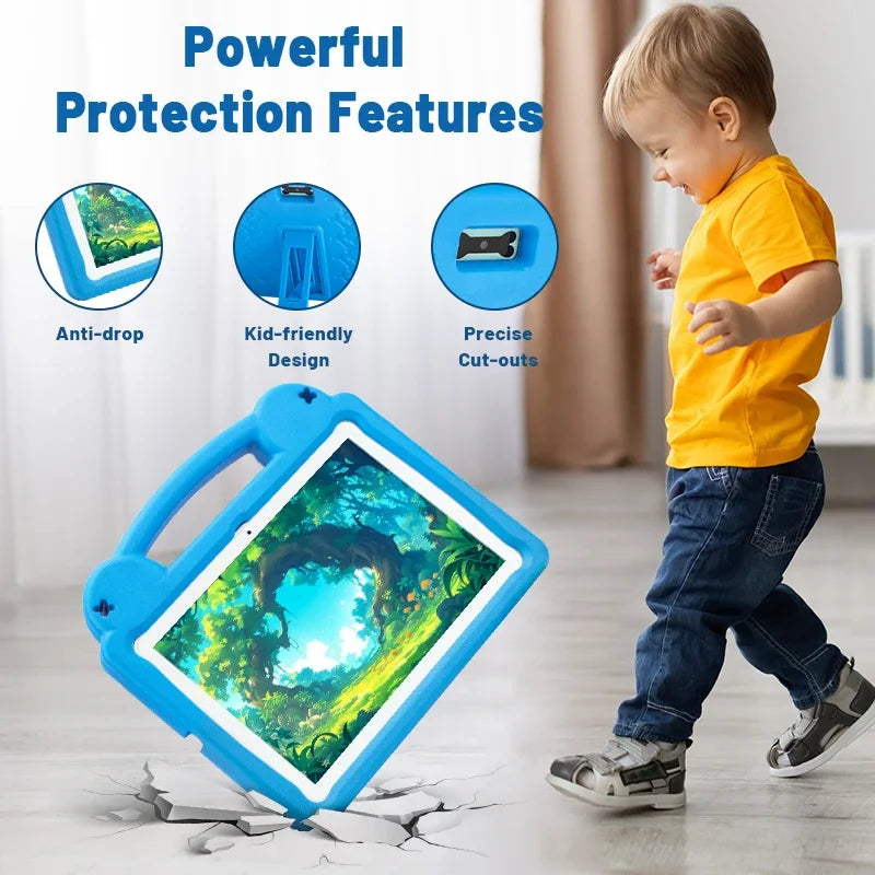 2025 Upgraded Kids Tablet, 10.1" Android 15 Kids Tablet with Parental Control, 5000mAh Battery, 8GB+64GB,Great Gift for Toddlers