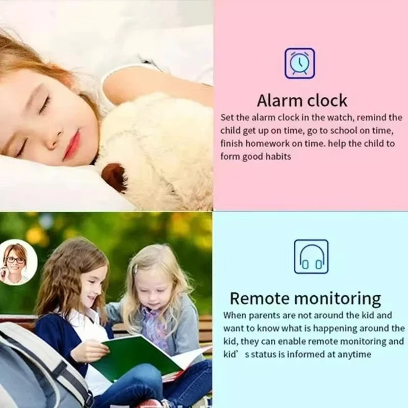 Smartwatch Xiaomi 5G per bambini con SOS, scheda SIM, chiamate, GPS, localizzazione, fotocamera, impermeabile, regalo per bambini e bambine, compatibile con iOS e Android.