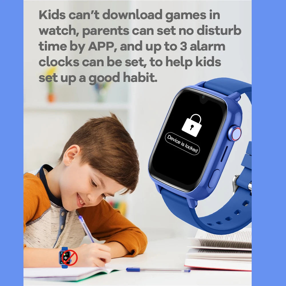 4G Smart Watch Kids GPS WIFI Video Call SOS APP Download Child Smartwatch Camera Monitor Tracker Location Phone Watch