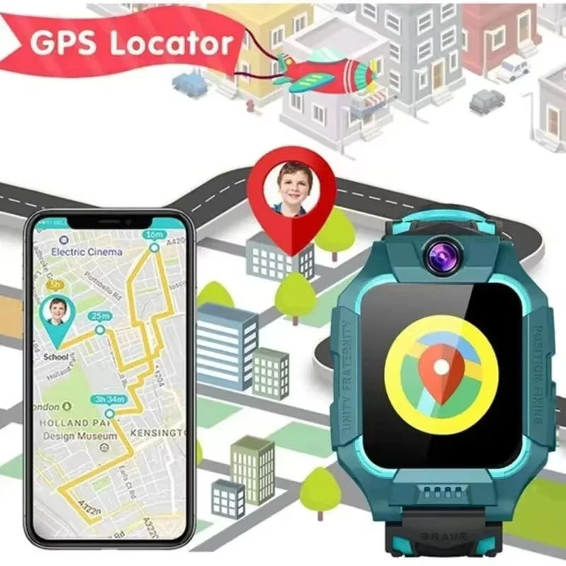 Smartwatch Xiaomi 5G per bambini con SOS, scheda SIM, chiamate, GPS, localizzazione, fotocamera, impermeabile, regalo per bambini e bambine, compatibile con iOS e Android.