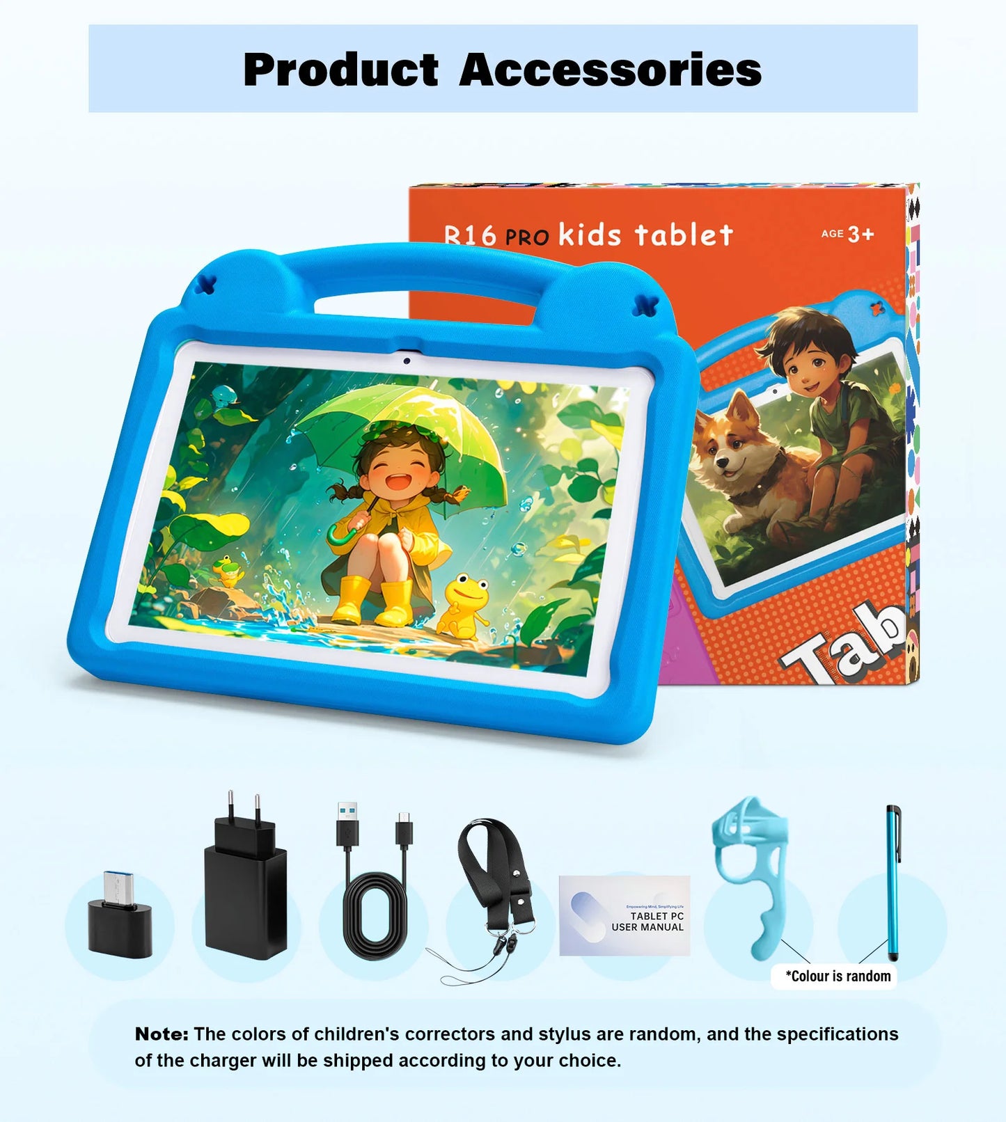 2025 Upgraded Kids Tablet, 10.1" Android 15 Kids Tablet with Parental Control, 5000mAh Battery, 8GB+64GB,Great Gift for Toddlers