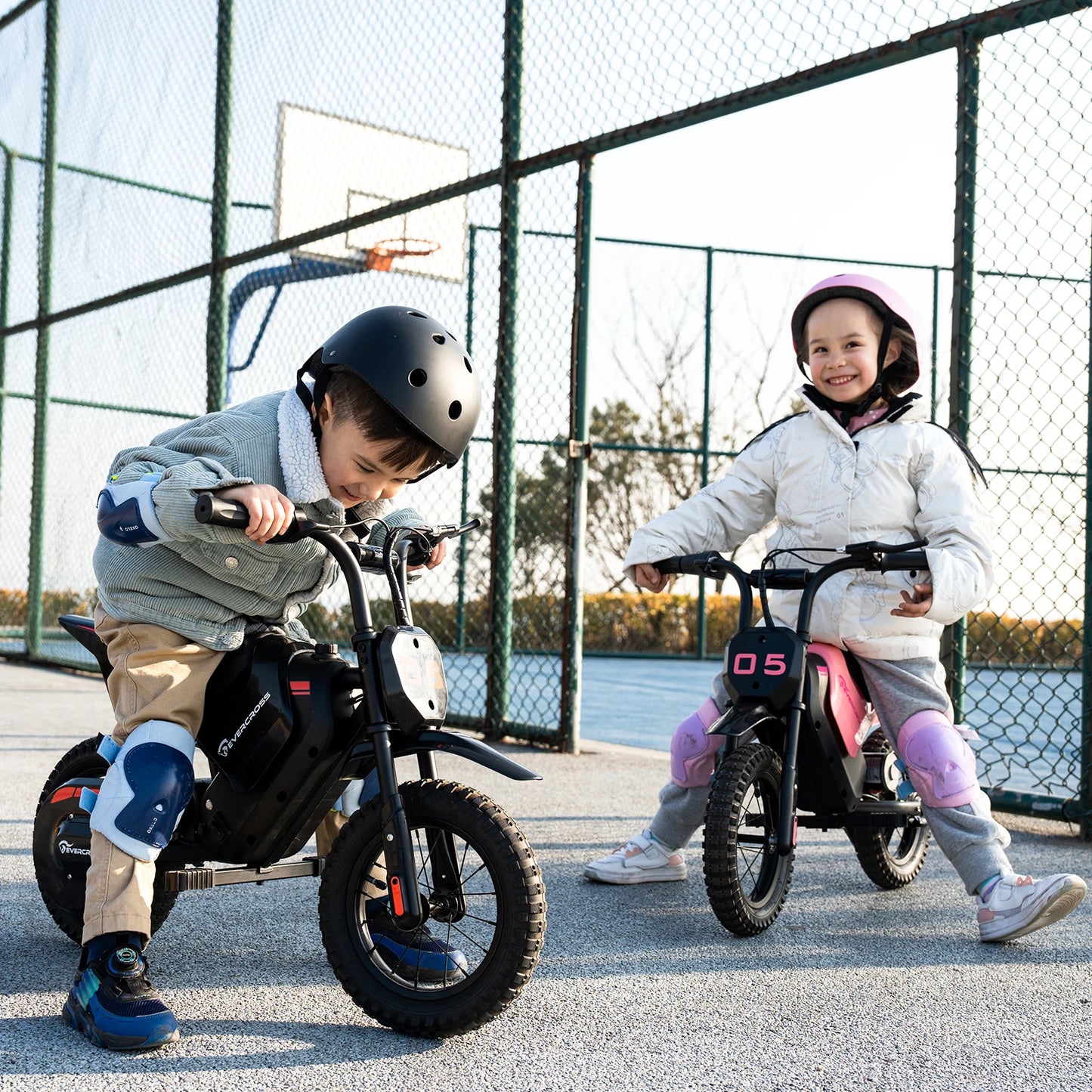 “EVERCROSS TECH EV05M moto elettrica per bambini, 150W, velocità 8/16 km/h, autonomia fino a 10 km, moto da cross da 12 pollici per bambini